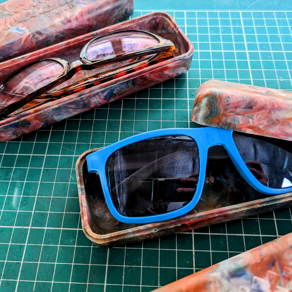Ocean plastic sunglasses box - Moonshine Eyewear