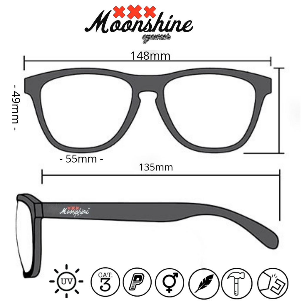 ReMix 2.0 Gloss Black & Red mirror - Moonshine Eyewear