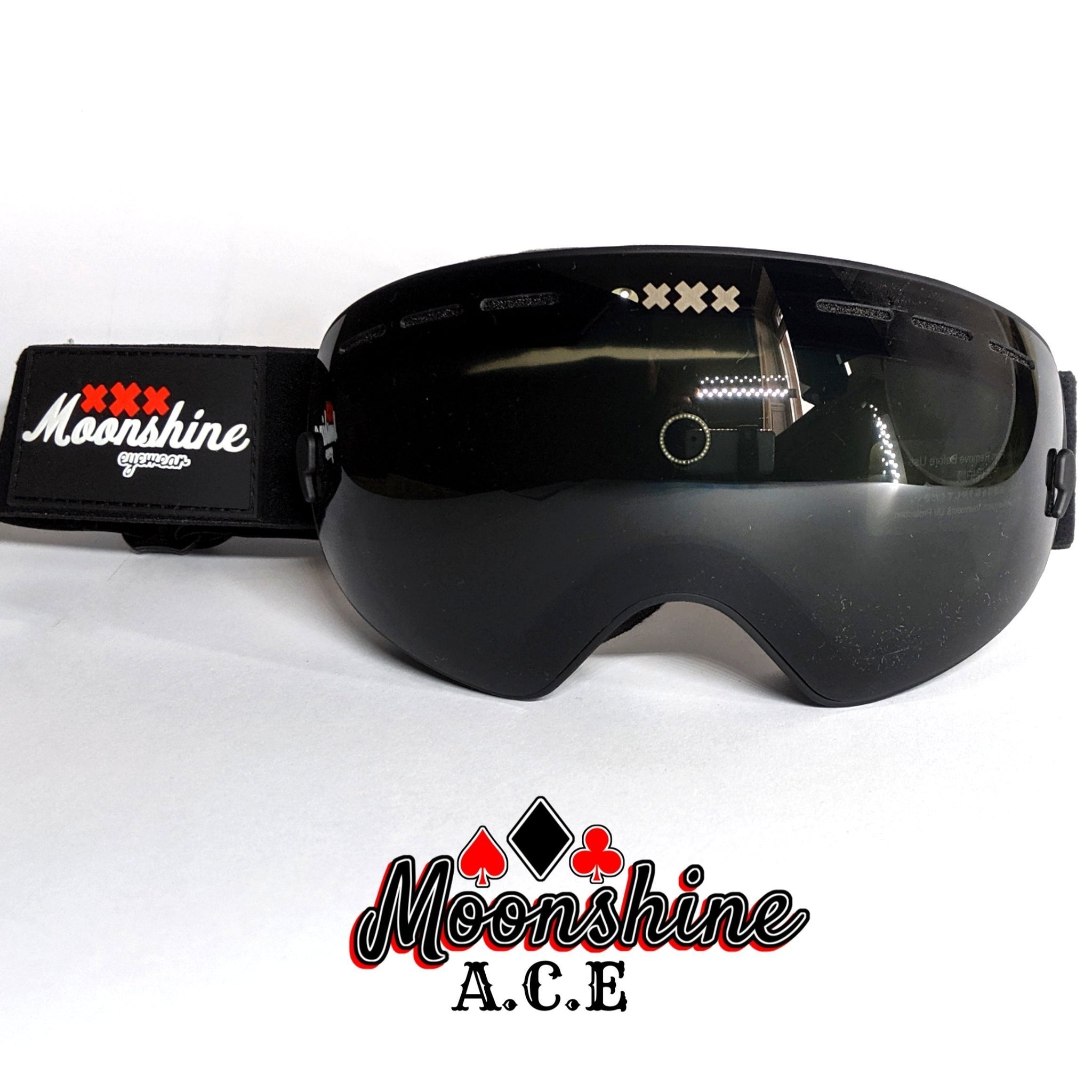 Moonshine A.C.E Goggles / Pure Black VLT 19.5% – Moonshine Moonshine A.C.E Goggles / Pure Black VLT 19.5% – Moonshine
